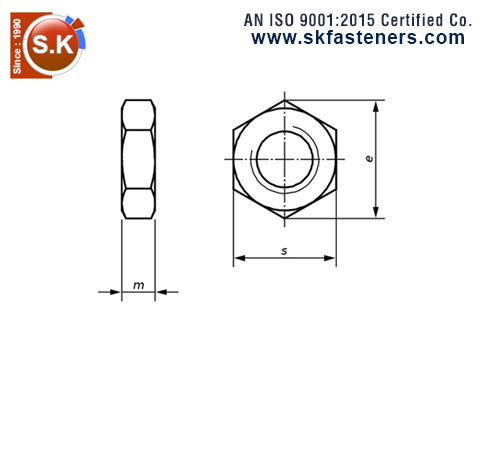 DIN 439/936 Hex Nuts manufacturers exporters suppliers in india punjab ludhiana